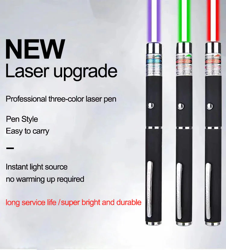 3 Packs 2 Mile Laser Pointer Pen