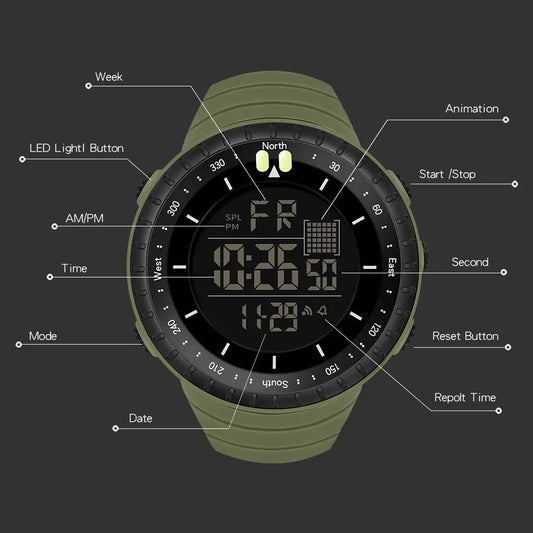 Waterproof Military Watch