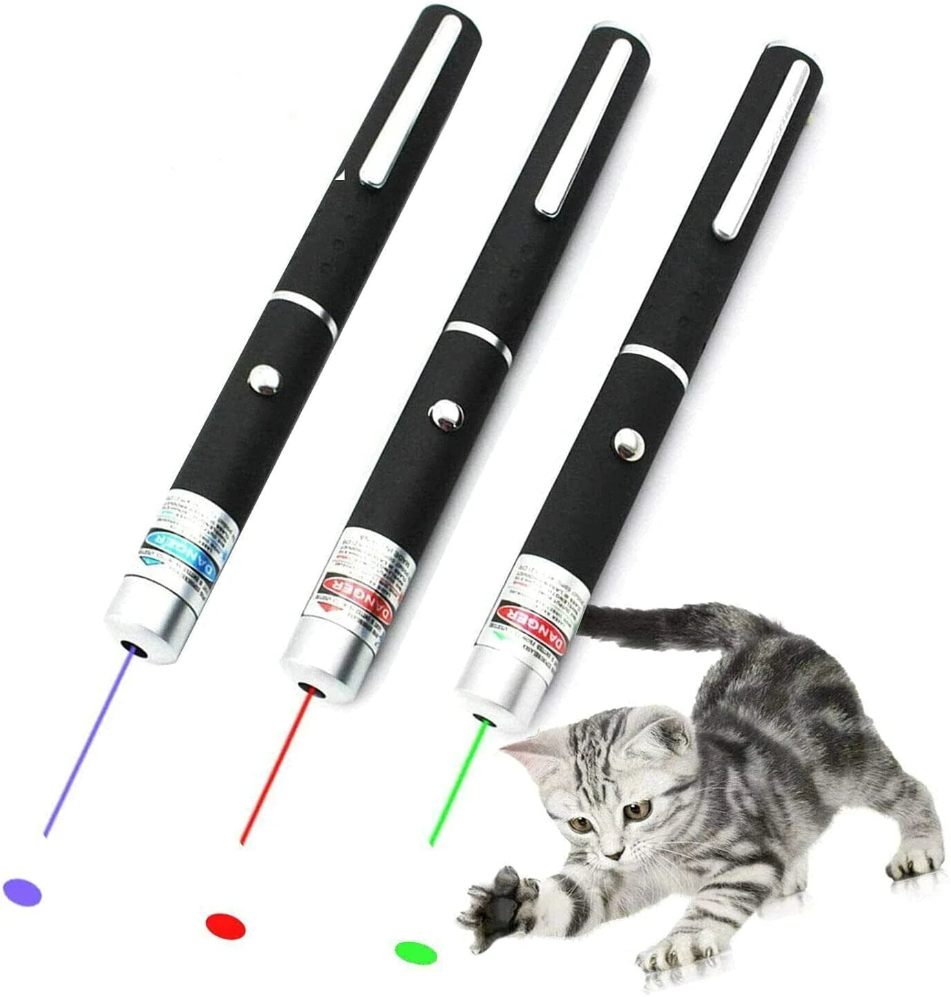 3 Packs 2 Mile Laser Pointer Pen