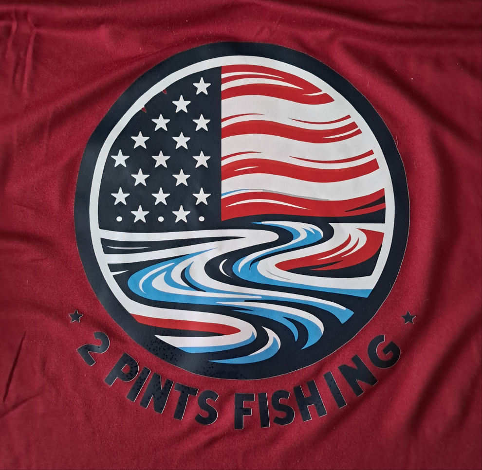 1st Edition Flag Fishing Shirt ☆ Long Sleeve Breathable Fishing Shirt - UPF 50