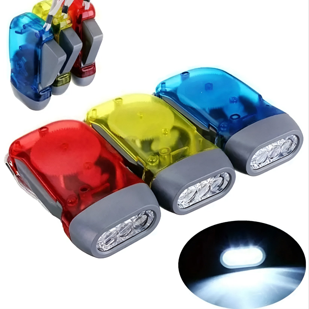 Hand Crank LED Flashlight