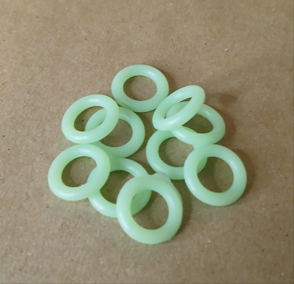 Luminous O-Rings For Wacky Worm Rig