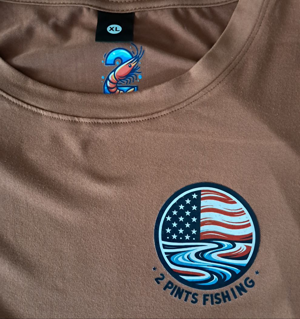 1st Edition Flag Fishing Shirt ☆ Long Sleeve Breathable Fishing Shirt - UPF 50