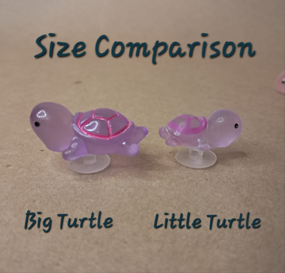 2-Pack Cute Turtle Shoe Charms