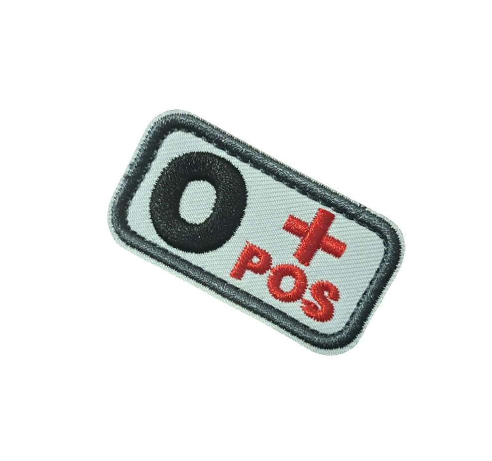 Blood Type Velcro Patches