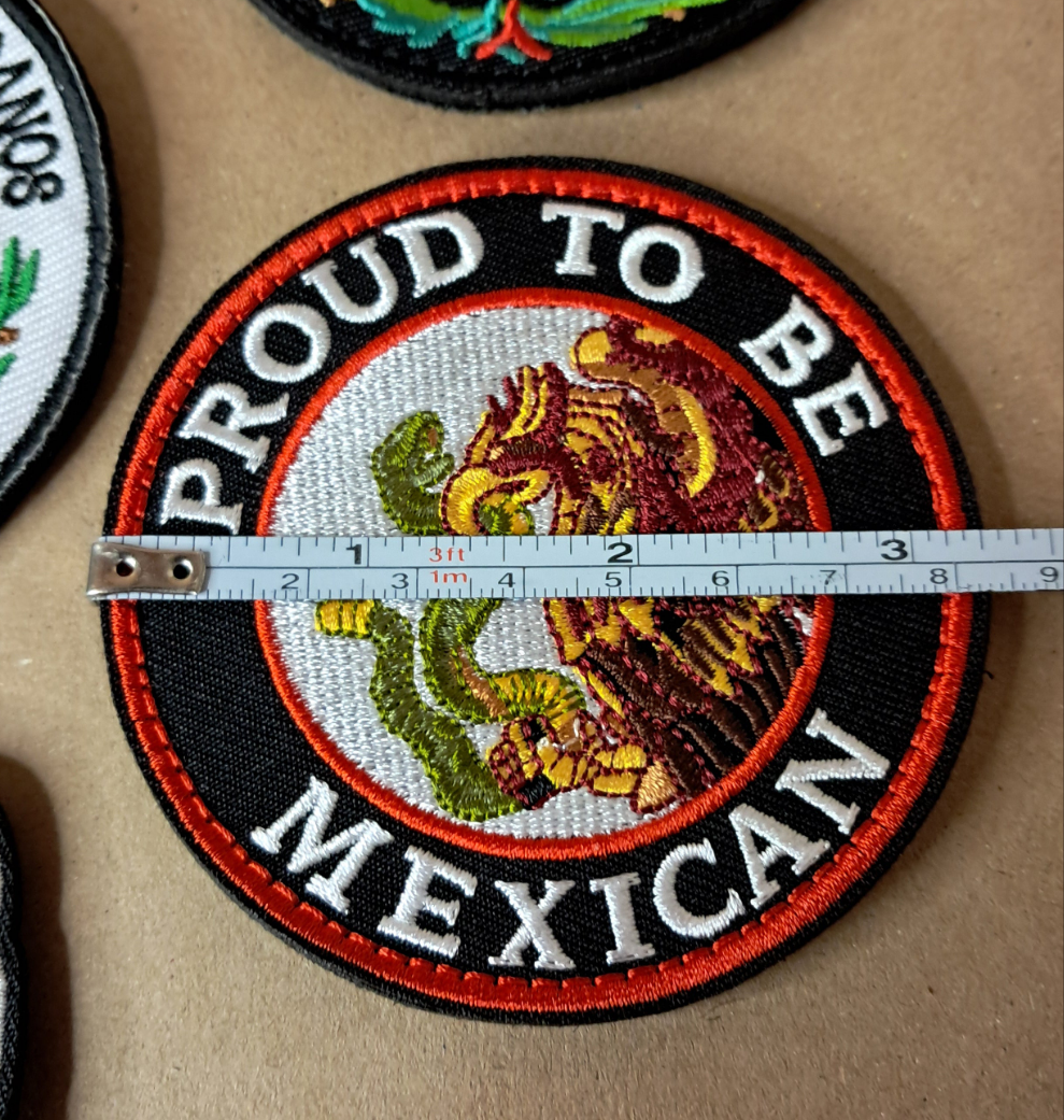 Mexico Velcro Patch 3X2 inch Tactical Morale Embroidered Hook and Loop Mexican Pride Chicano