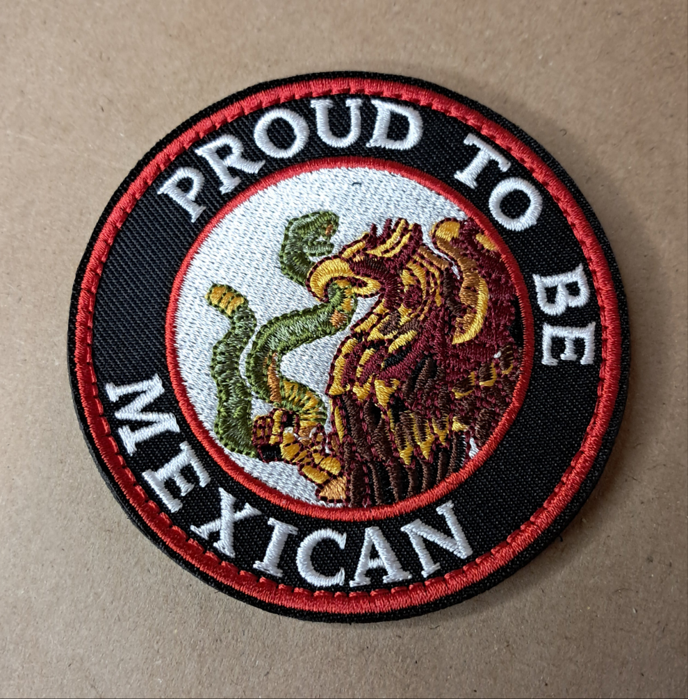 Mexico Velcro Patch 3X2 inch Tactical Morale Embroidered Hook and Loop Mexican Pride Chicano