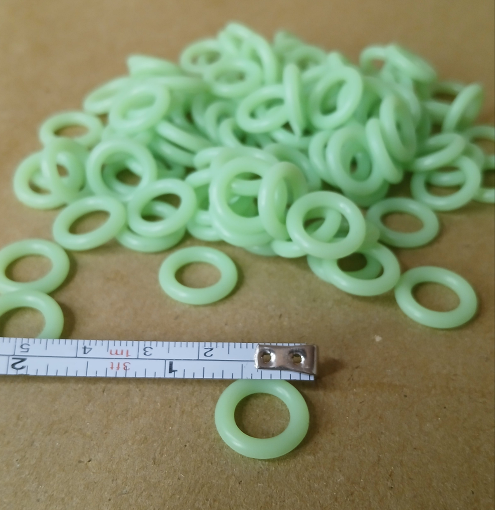 Luminous O-Rings For Wacky Worm Rig