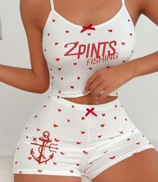 Heartfelt Comfort Crop Set - 2 Piece Fishing Outfit