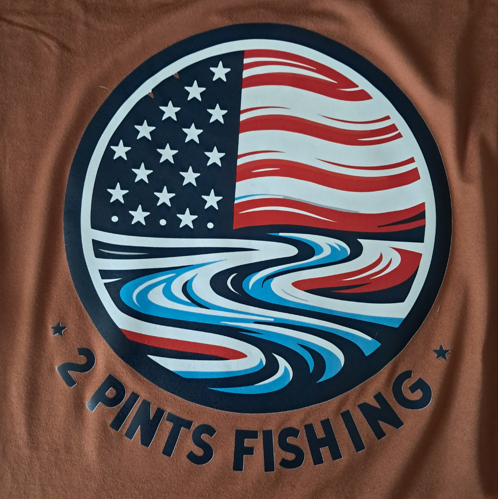 1st Edition Flag Fishing Shirt ☆ Long Sleeve Breathable Fishing Shirt - UPF 50