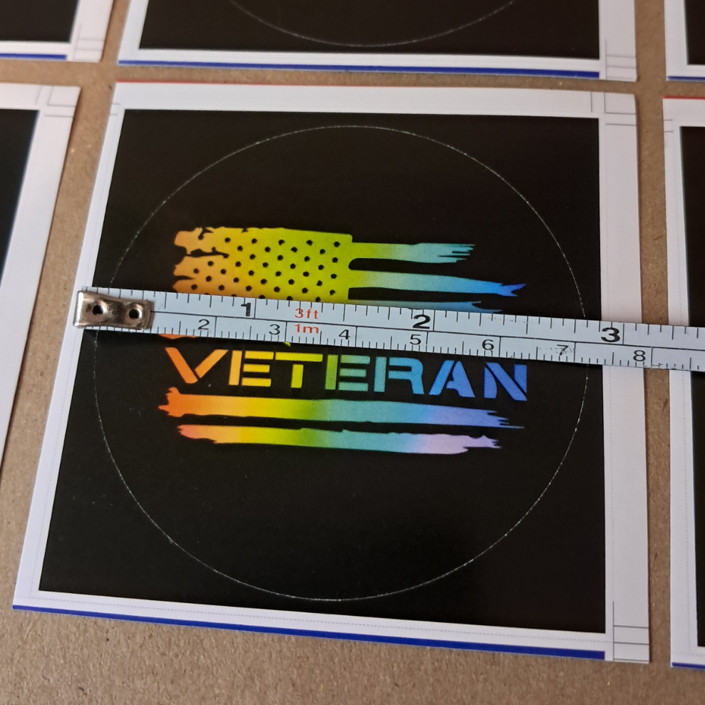 16-Pack Veteran Stickers 2.8 inch