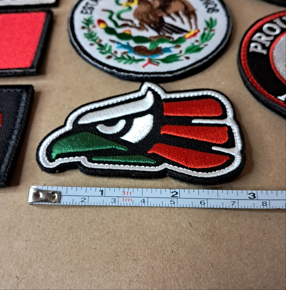 Mexico Velcro Patch 3X2 inch Tactical Morale Embroidered Hook and Loop Mexican Pride Chicano