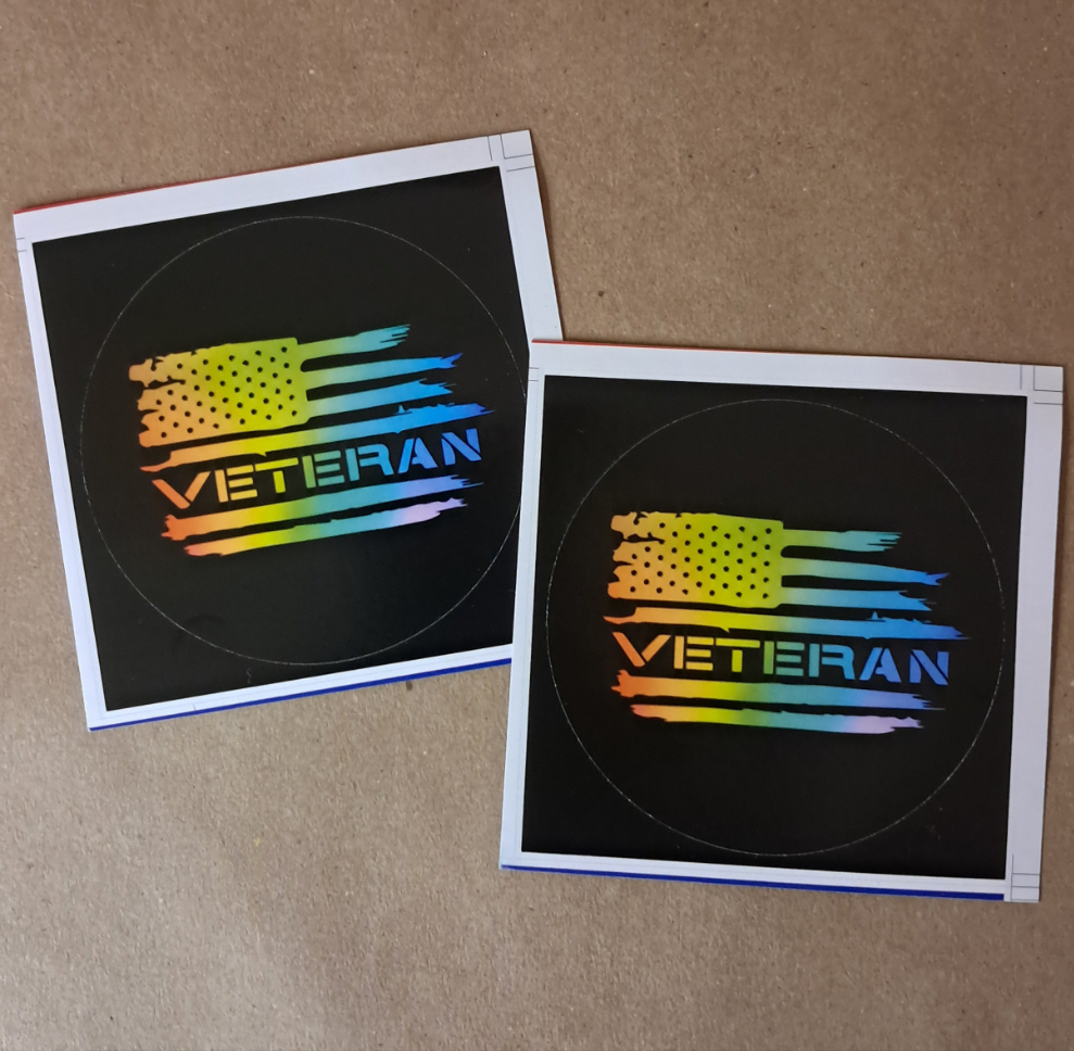 16-Pack Veteran Stickers 2.8 inch