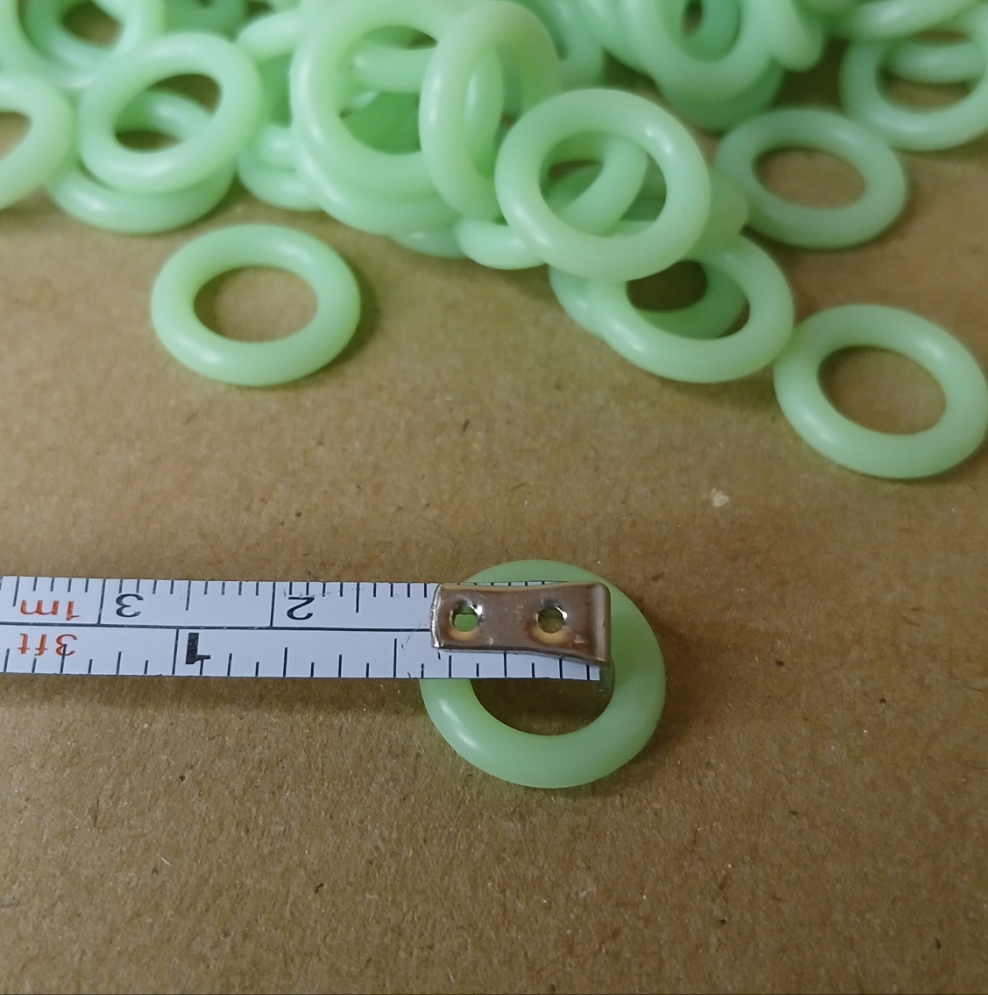 Luminous O-Rings For Wacky Worm Rig