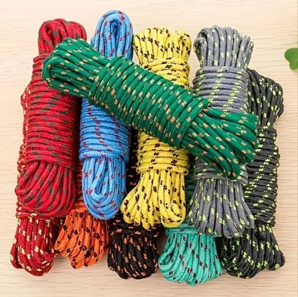 32 Ft Heavy Duty Nylon Rope for Camping Fishing Hiking Hunting