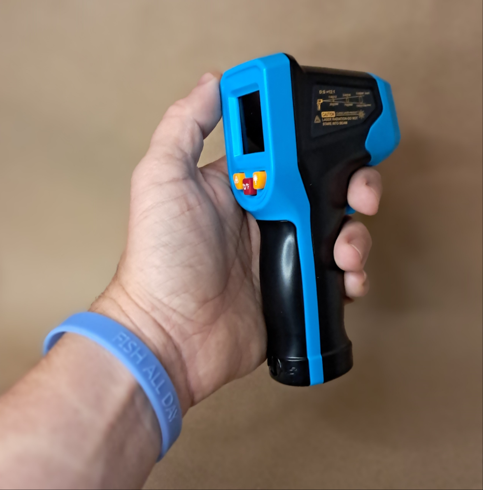 Handheld Digital Infrared Thermometer Non-Contact Laser IR Temperature Meter Gun Temperature Tester Instruments Pyrometer Blue