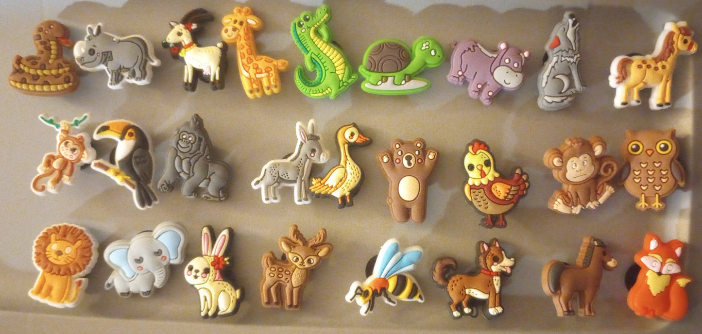 Wildlife Shoe Charms (26 Pack)