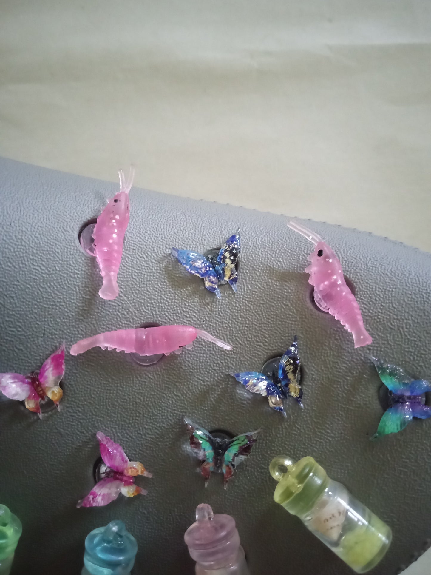 Pink Shrimp Shoe Charms