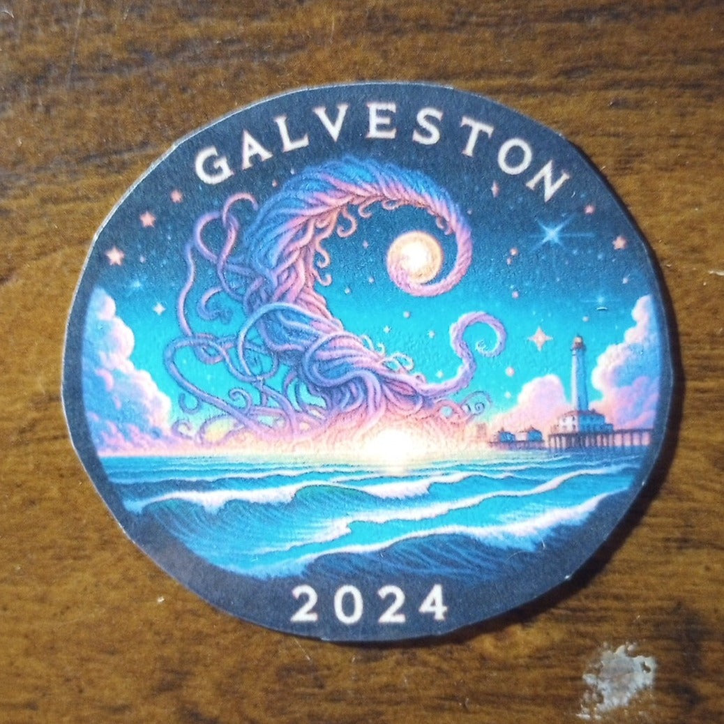 Stickers WaterProof 12 Pack Galveston