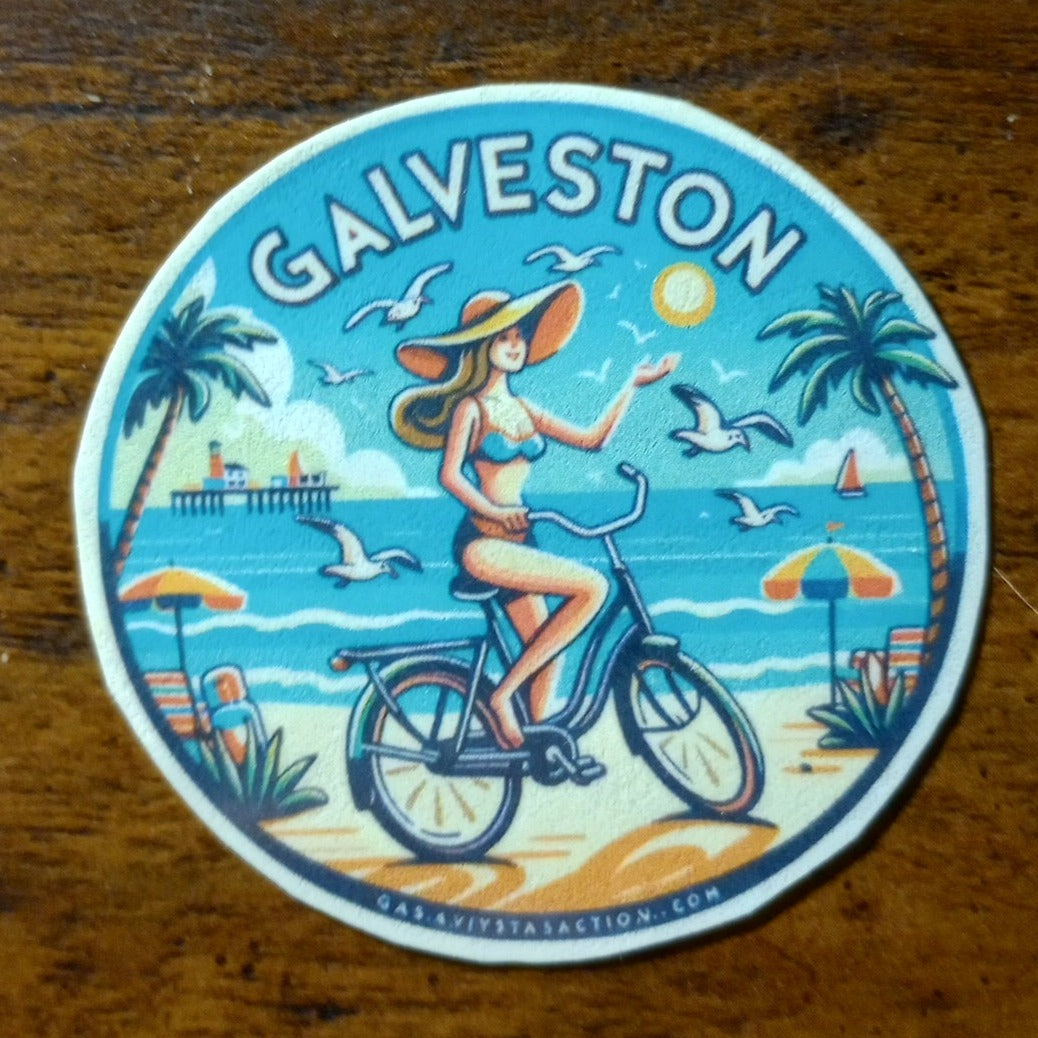 Stickers WaterProof 12 Pack Galveston