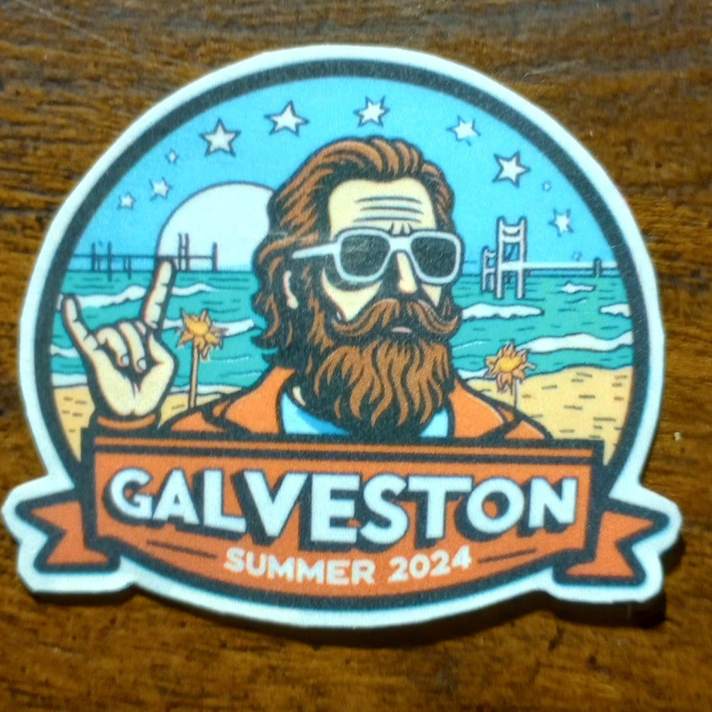 Stickers WaterProof 12 Pack Galveston