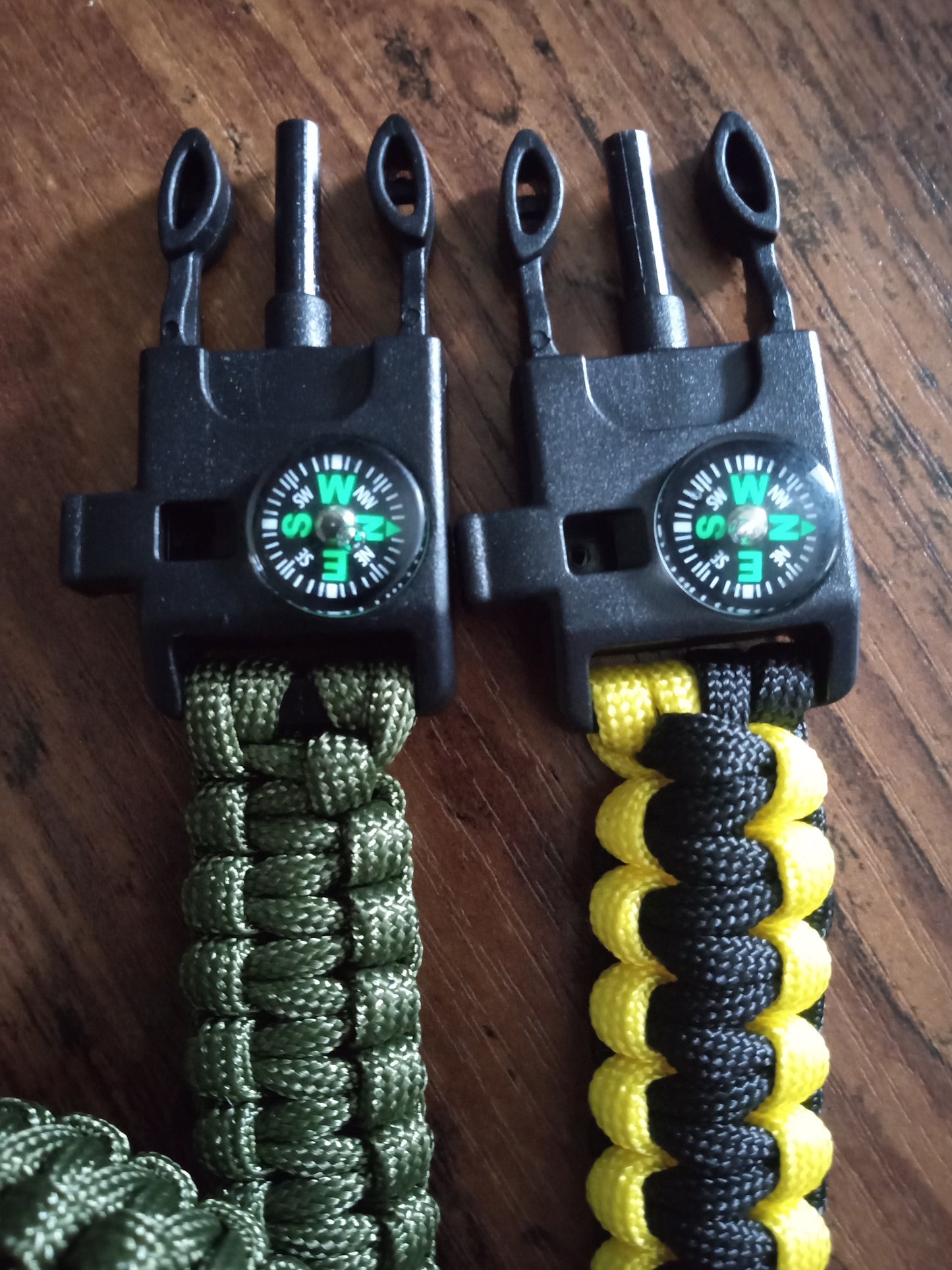 3 Pack Survival Paracord Bracelets