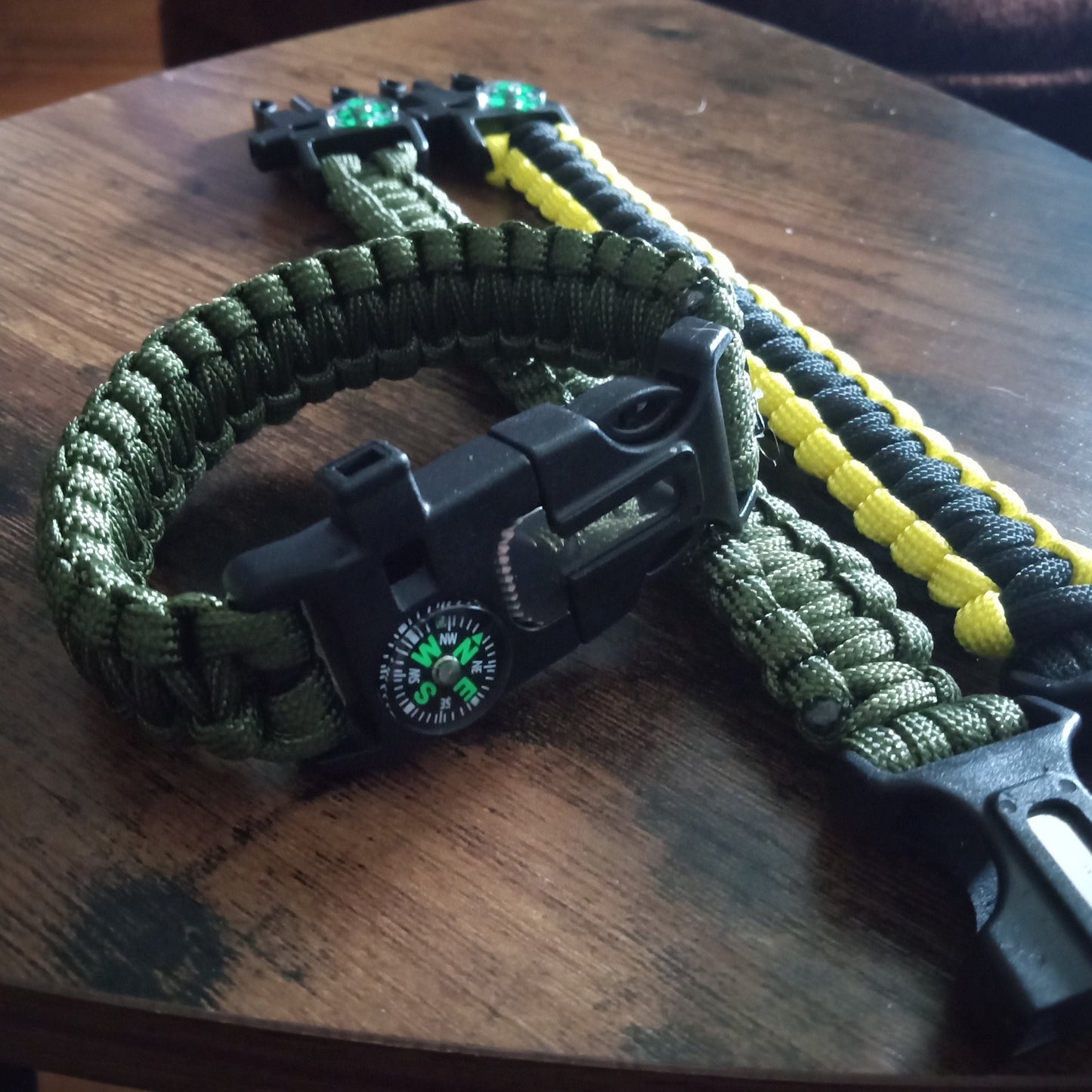 3 Pack Survival Paracord Bracelets