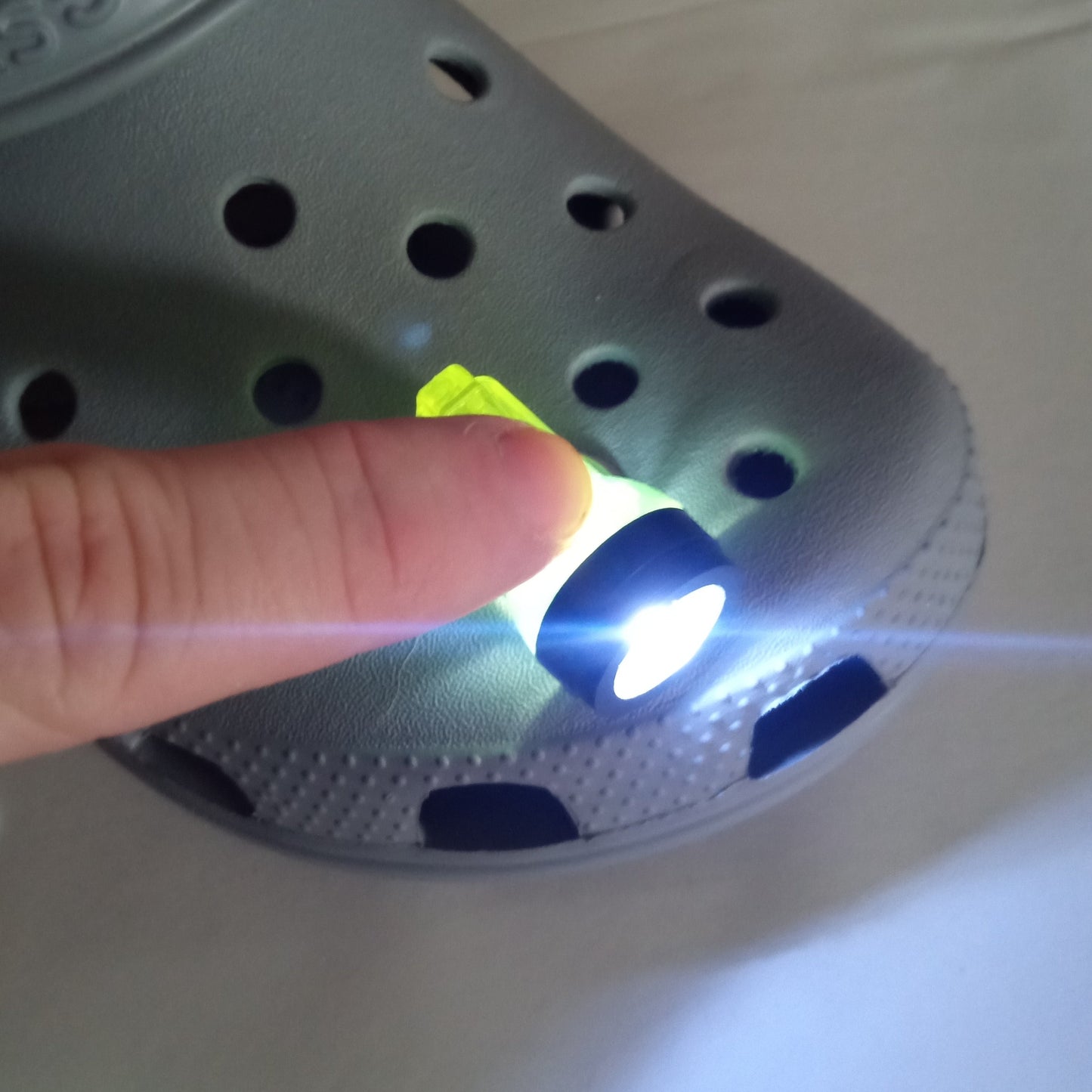 Lantern Flashlight Croc Charm