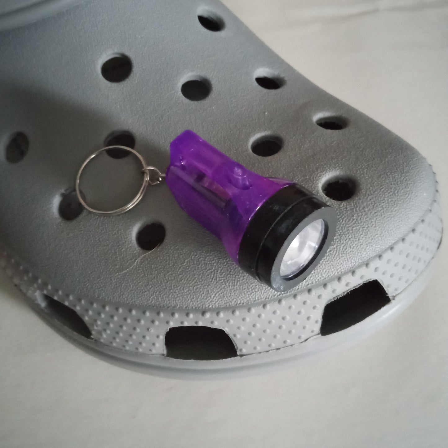 Lantern Flashlight Croc Charm