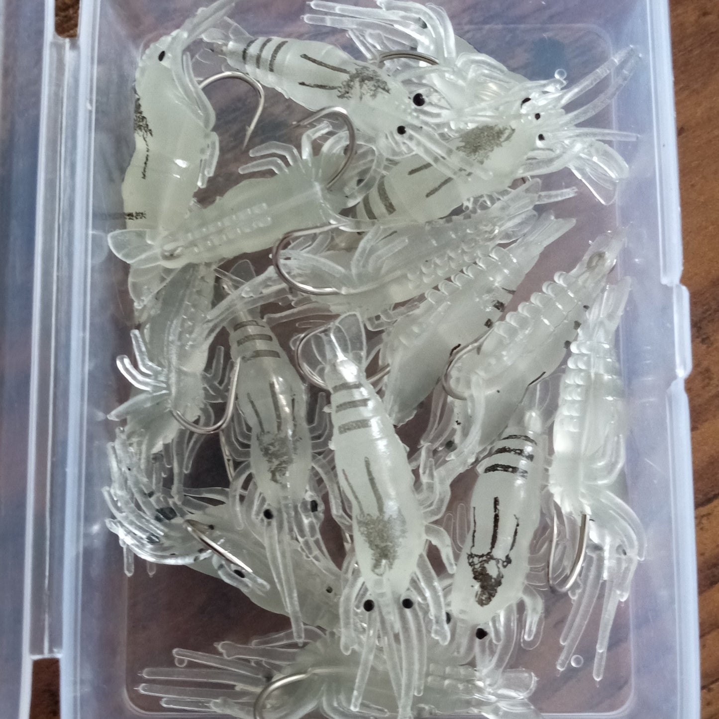 10 Pack Shrimp Lure with Hooks