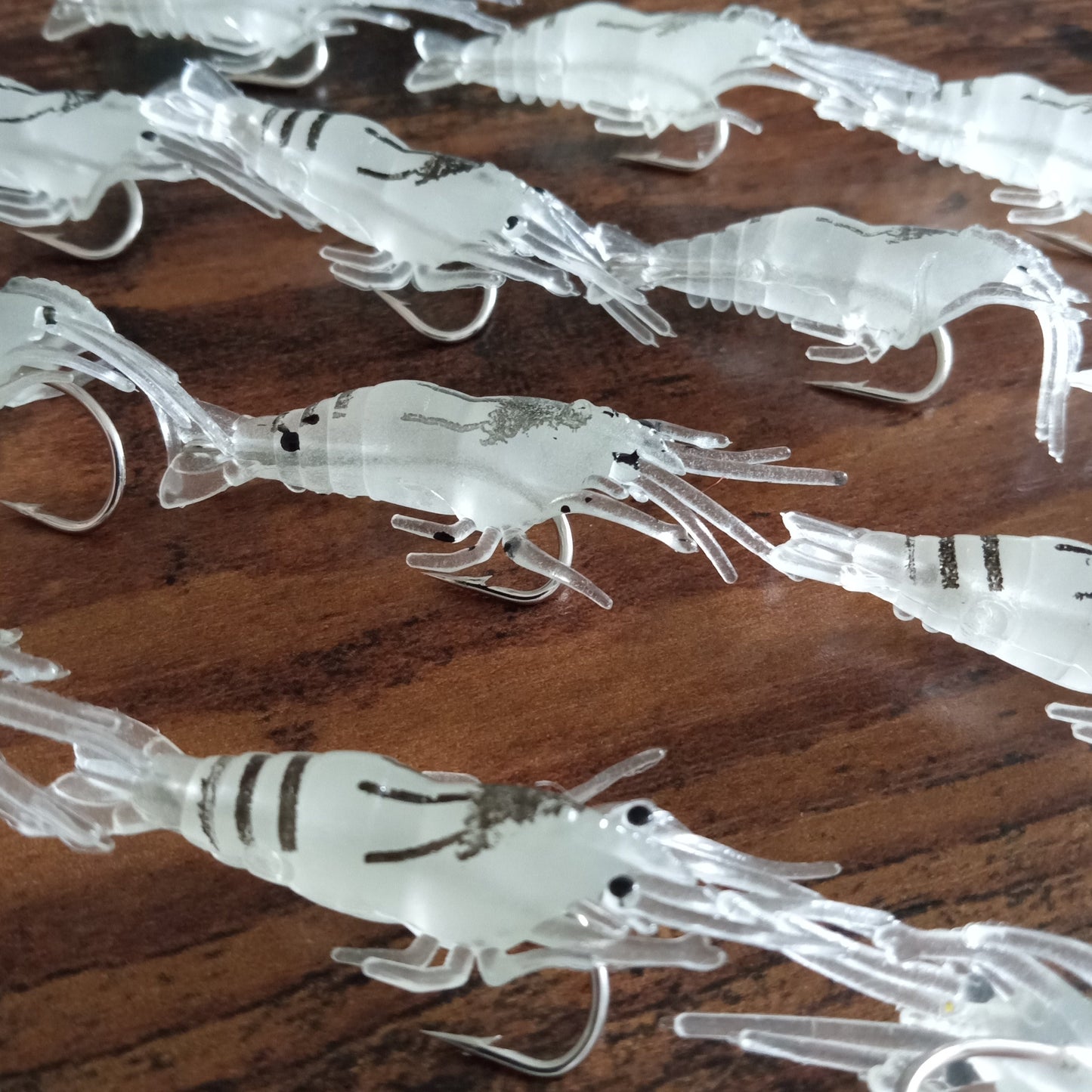 10 Pack Shrimp Lure with Hooks