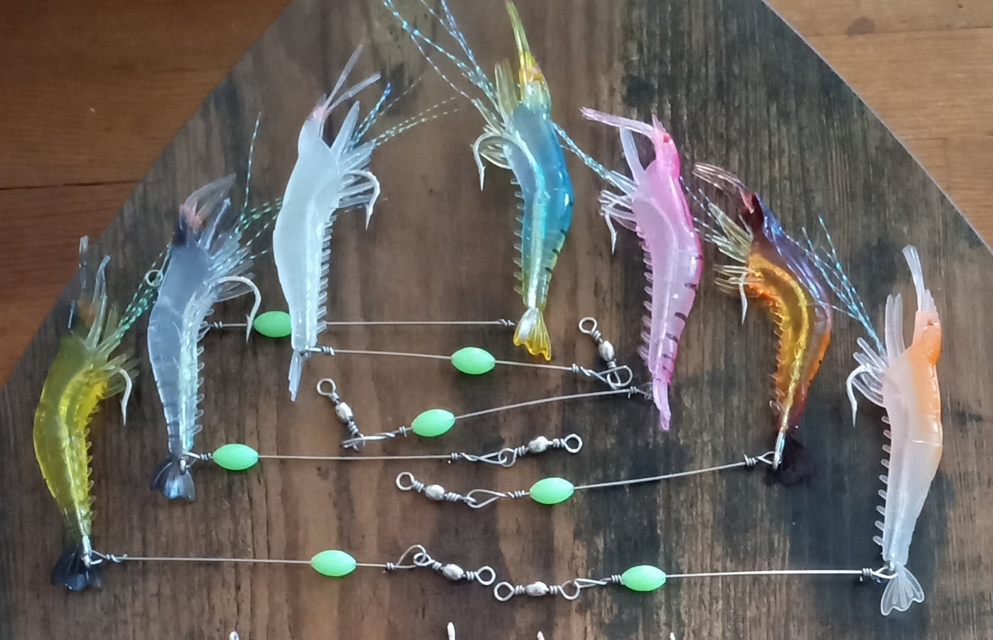 Big Shrimp Lure with Leader Saltwater Fishing Bait