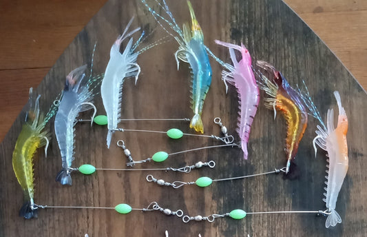 Large Shrimp Lure with Leader