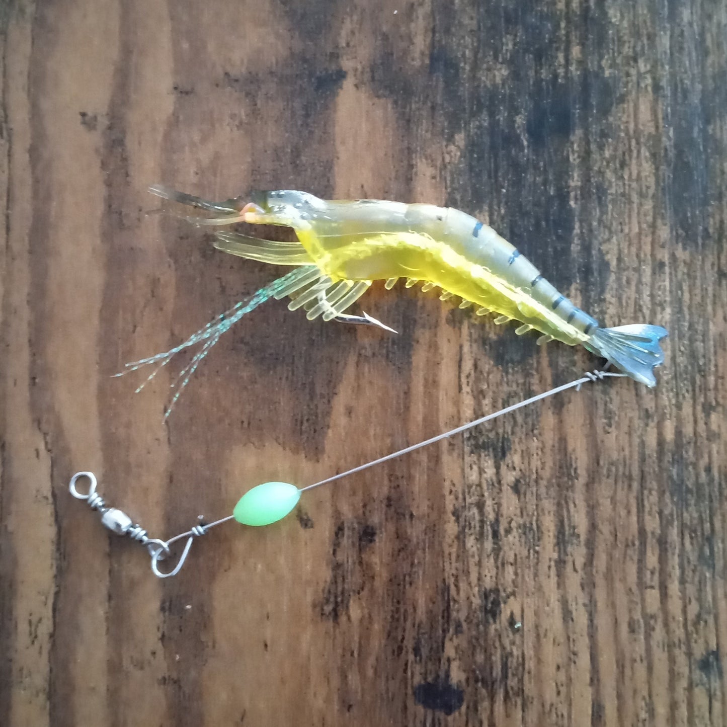 Big Shrimp Lure with Leader Saltwater Fishing Bait