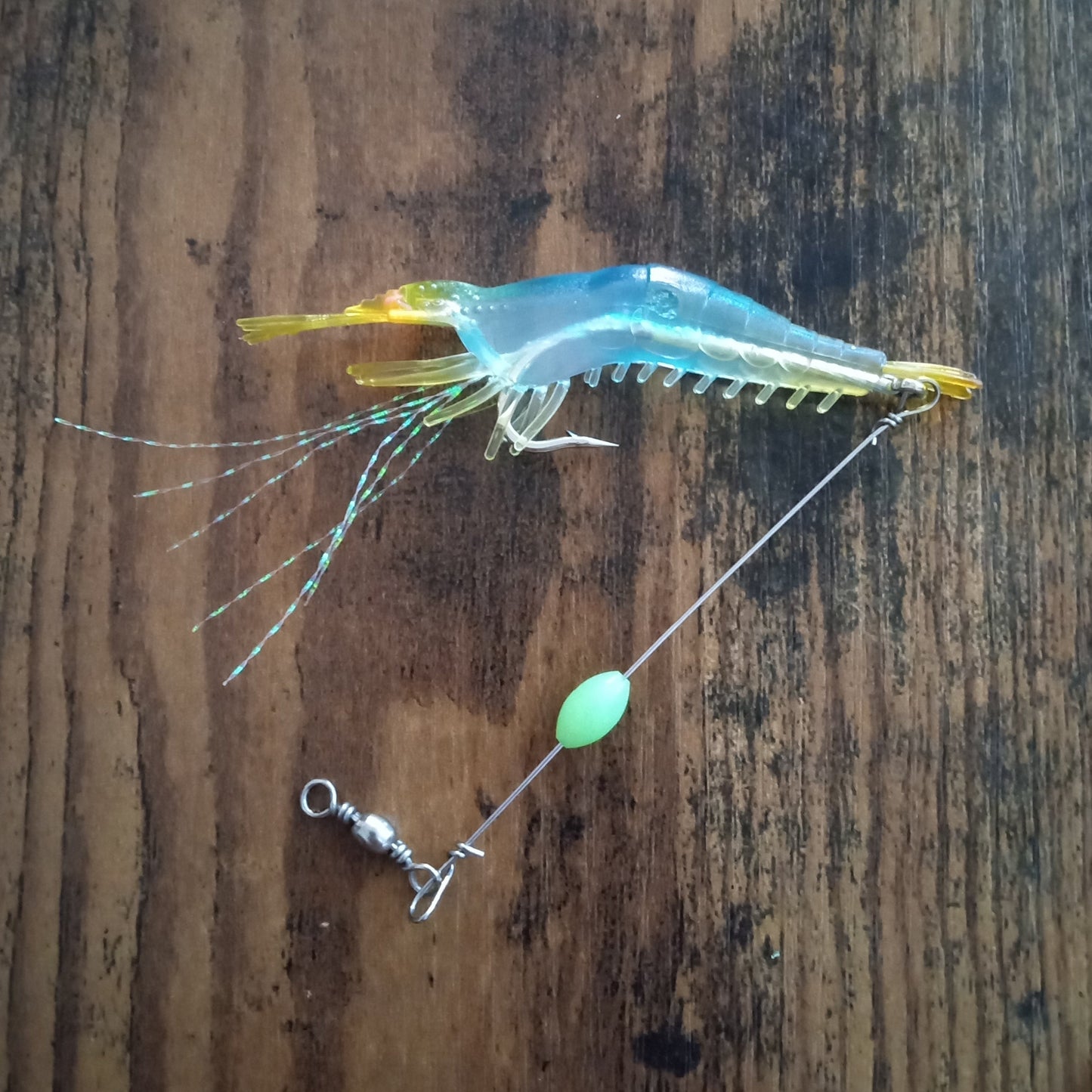 Big Shrimp Lure with Leader Saltwater Fishing Bait