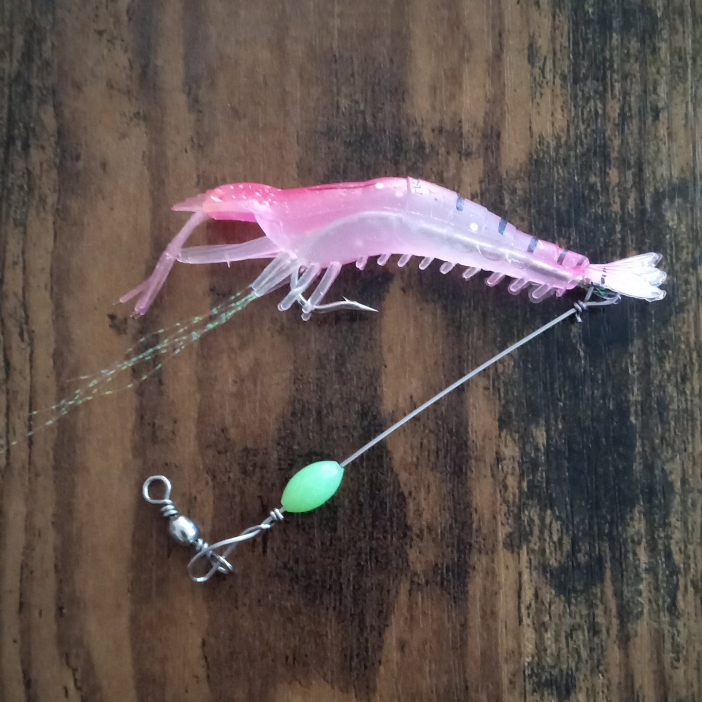 Big Shrimp Lure with Leader Saltwater Fishing Bait