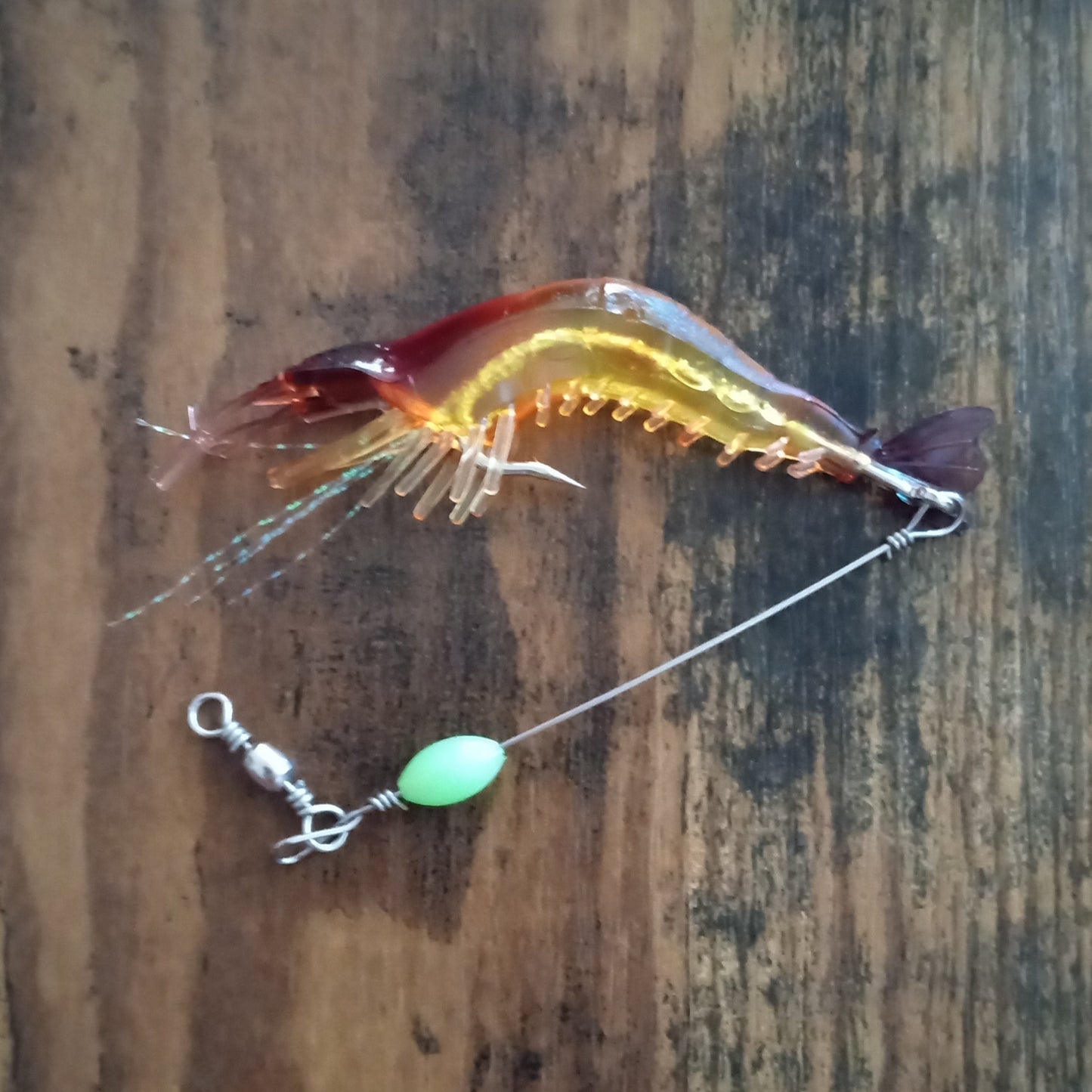 Big Shrimp Lure with Leader Saltwater Fishing Bait