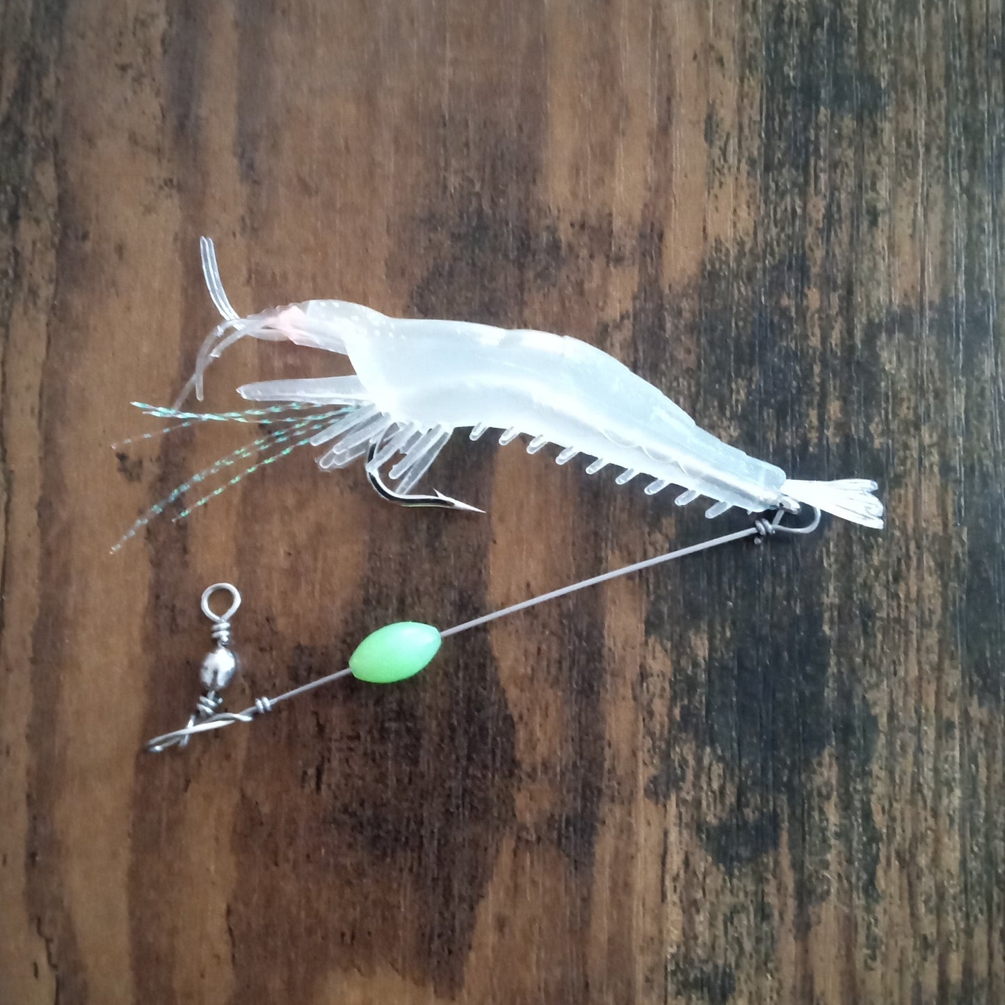 Big Shrimp Lure with Leader Saltwater Fishing Bait