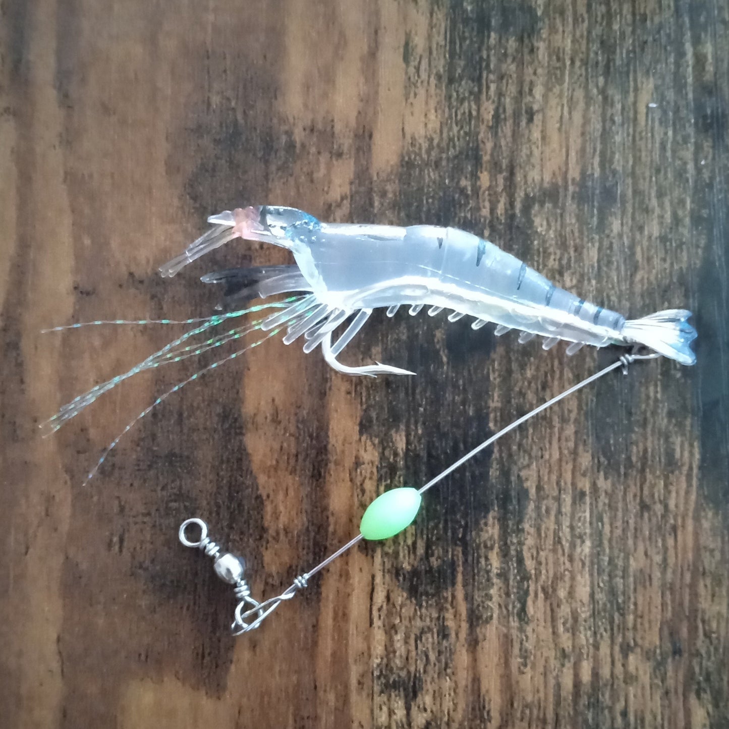 Big Shrimp Lure with Leader Saltwater Fishing Bait