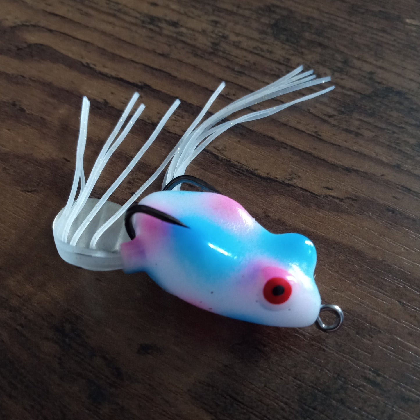 Small Frog Lure Double Hooks and metal spoon 1.2 inch body