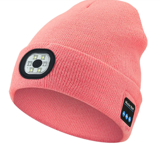 Removable And Washable Rechargeable LED Luminous Lighting Knitted Hat