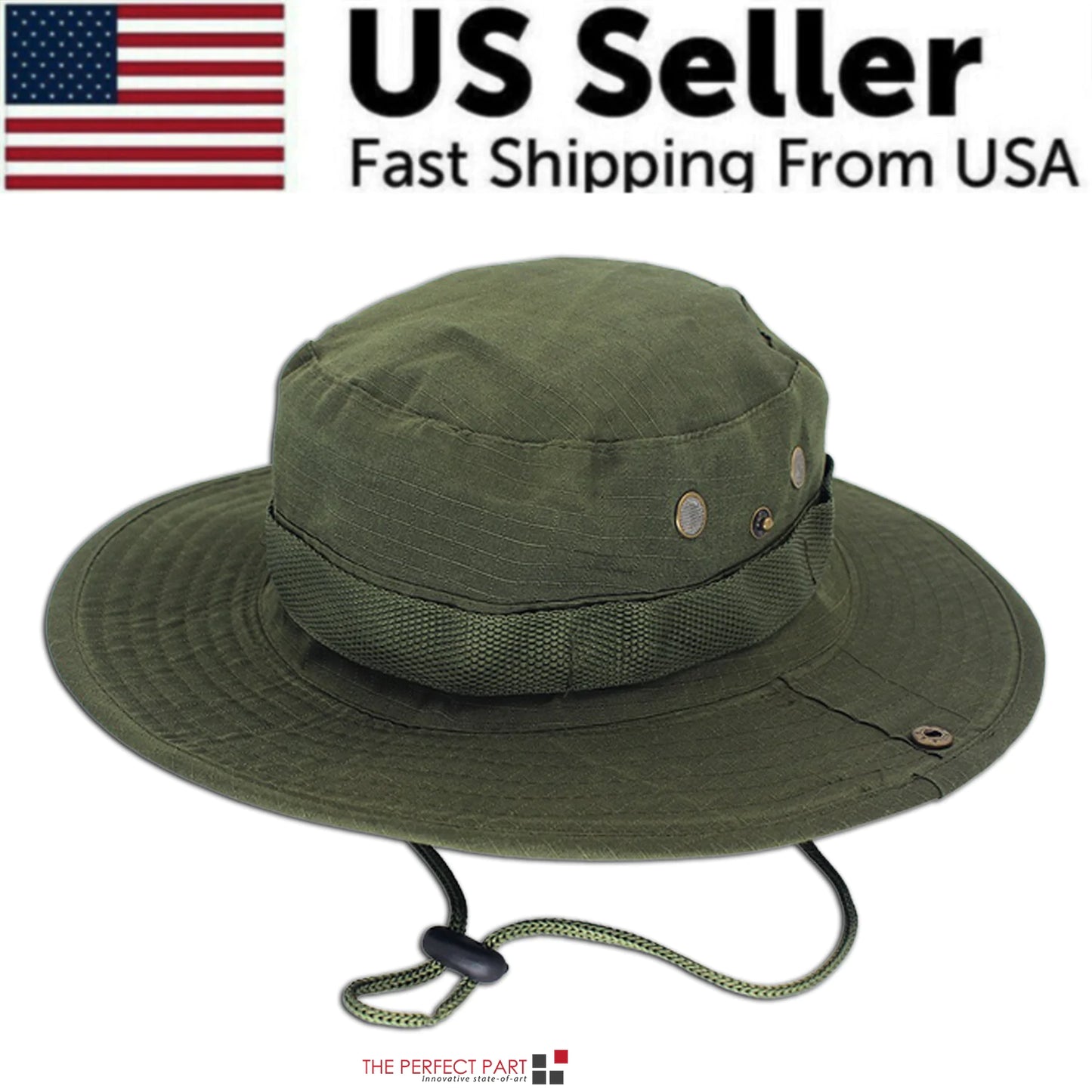 Wide Brim Sun Hat UV Protection Bucket Cap For Hiking Camping Fishing Safari Men