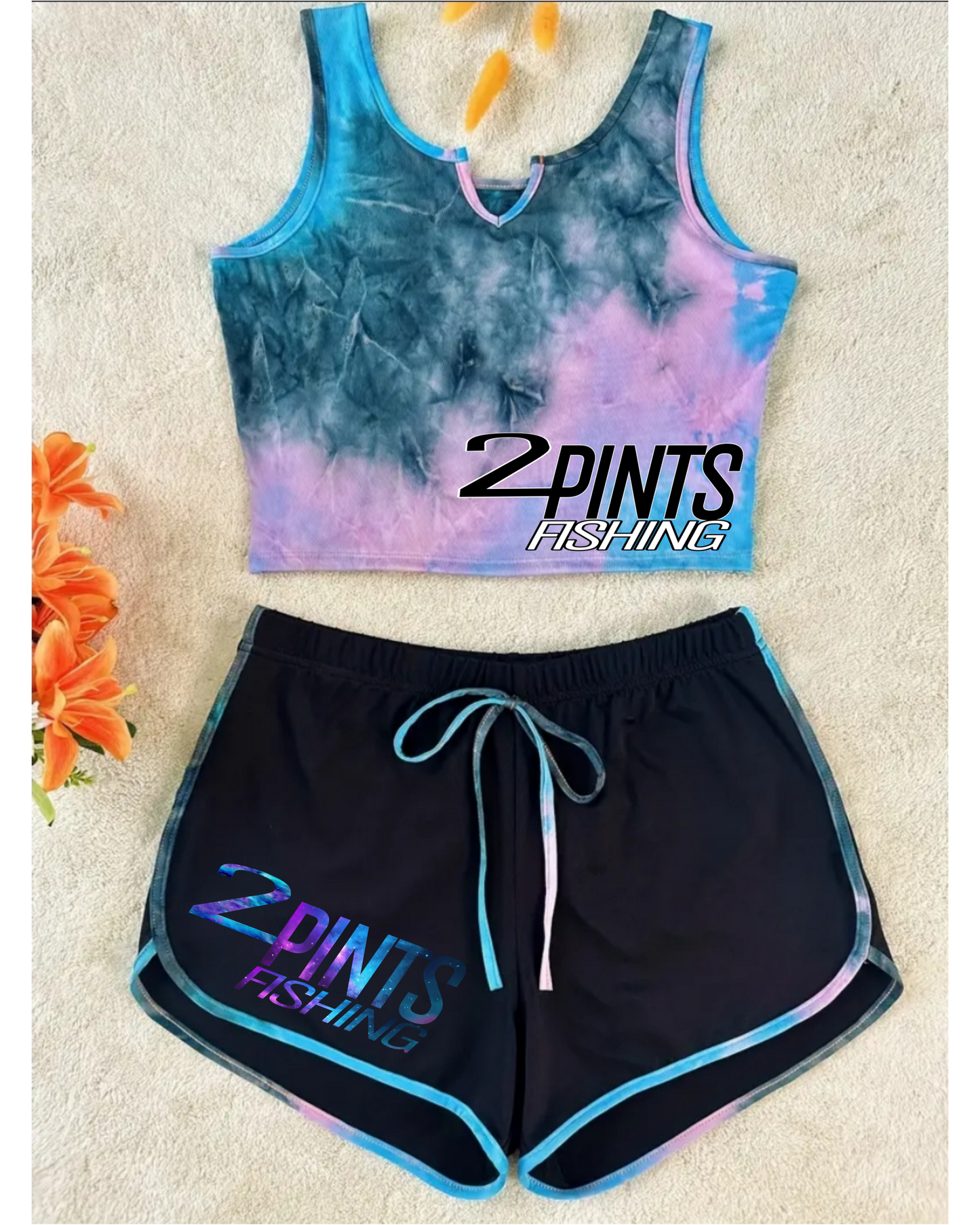 2 Piece Womens Fishing Shorts and Croptop - Limited First Edition