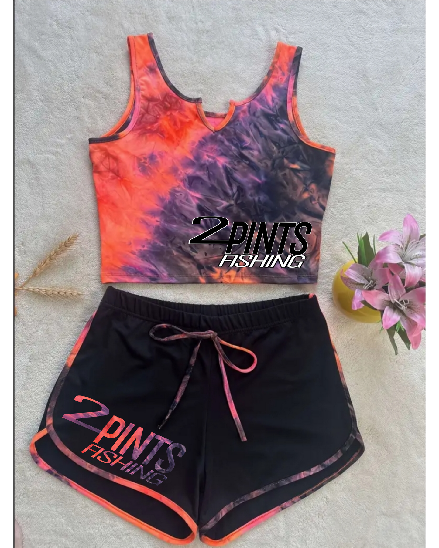 2 Piece Womens Fishing Shorts and Croptop - Limited First Edition