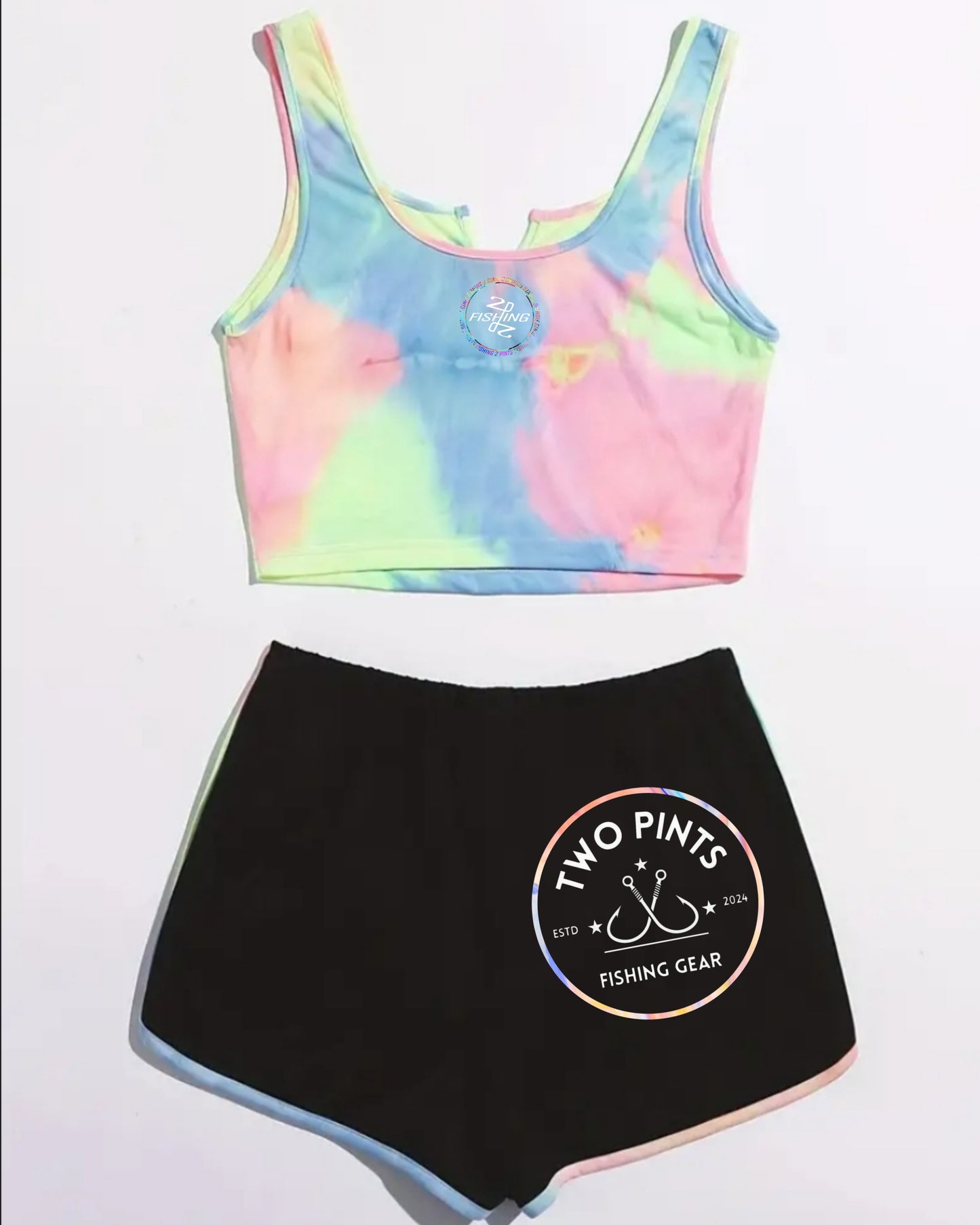 2 Piece Womens Fishing Shorts and Croptop - Limited First Edition