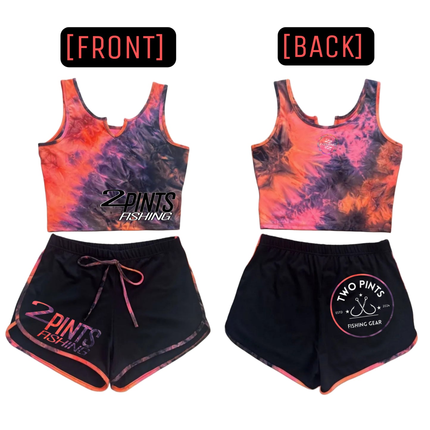 2 Piece Womens Fishing Shorts and Croptop - Limited First Edition