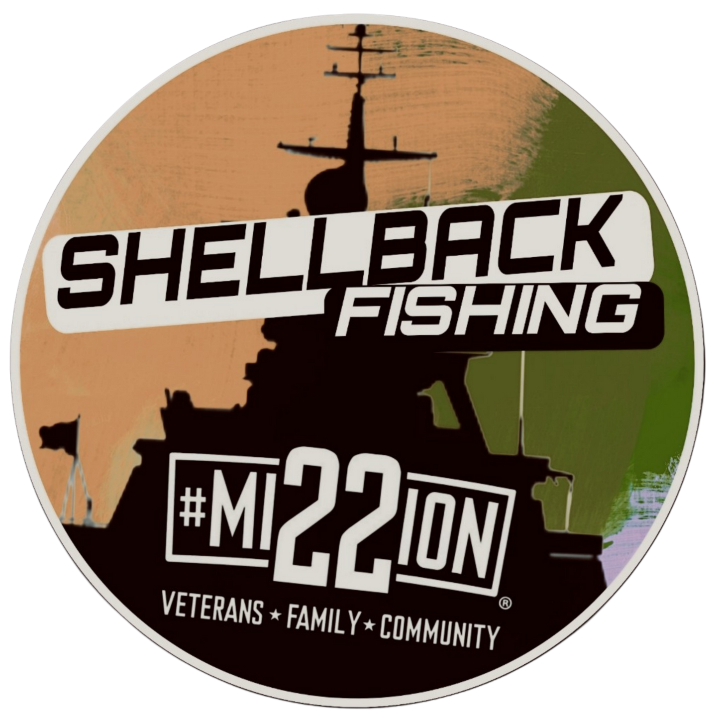 ShellBack Fishing + Mission 22 Winter Hoodie - Heavy Weight 8oz 50/50 NuBlend Cotton Pull Over