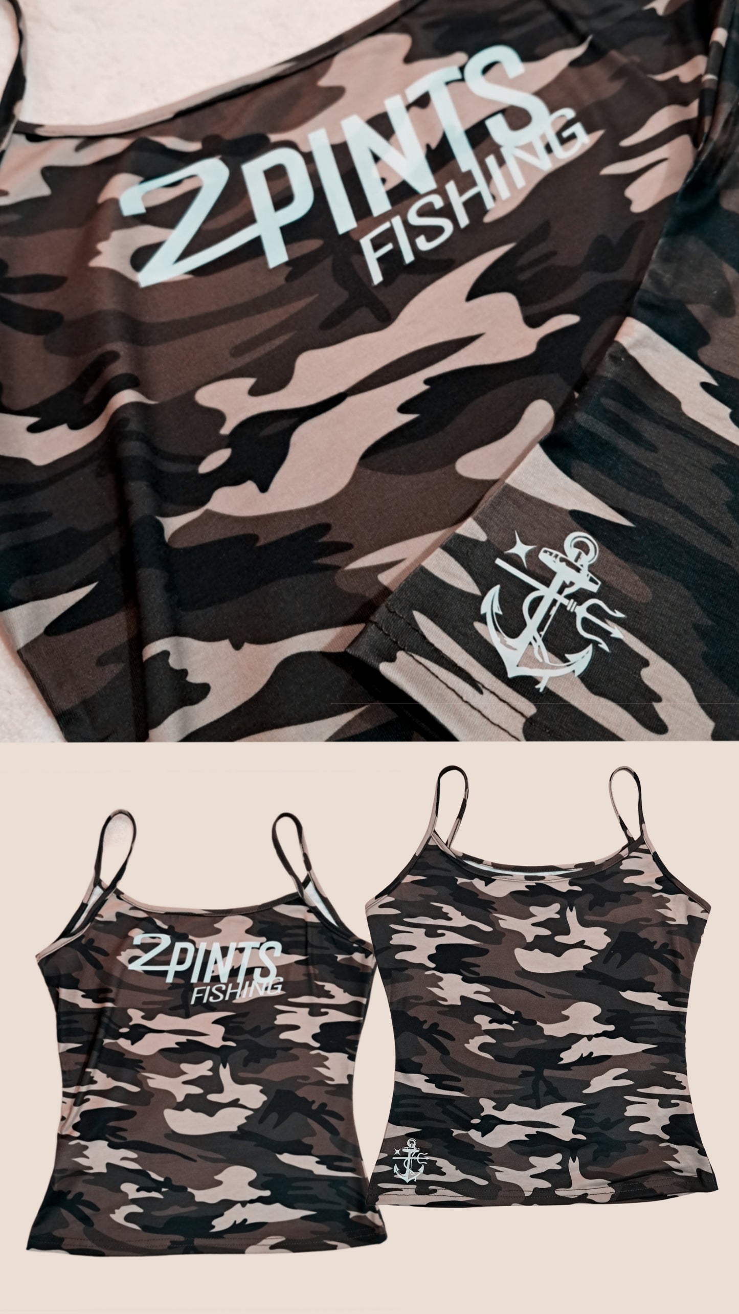 Women's camouflage print tank top - Casual sculpting spaghetti strap