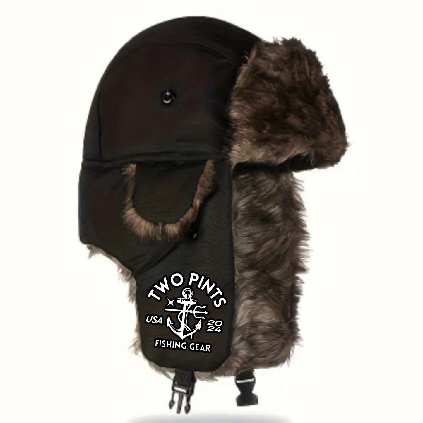 Arctic Fishing Trapper Hat - Warm Plush Lined Faux Fur Winter Cap