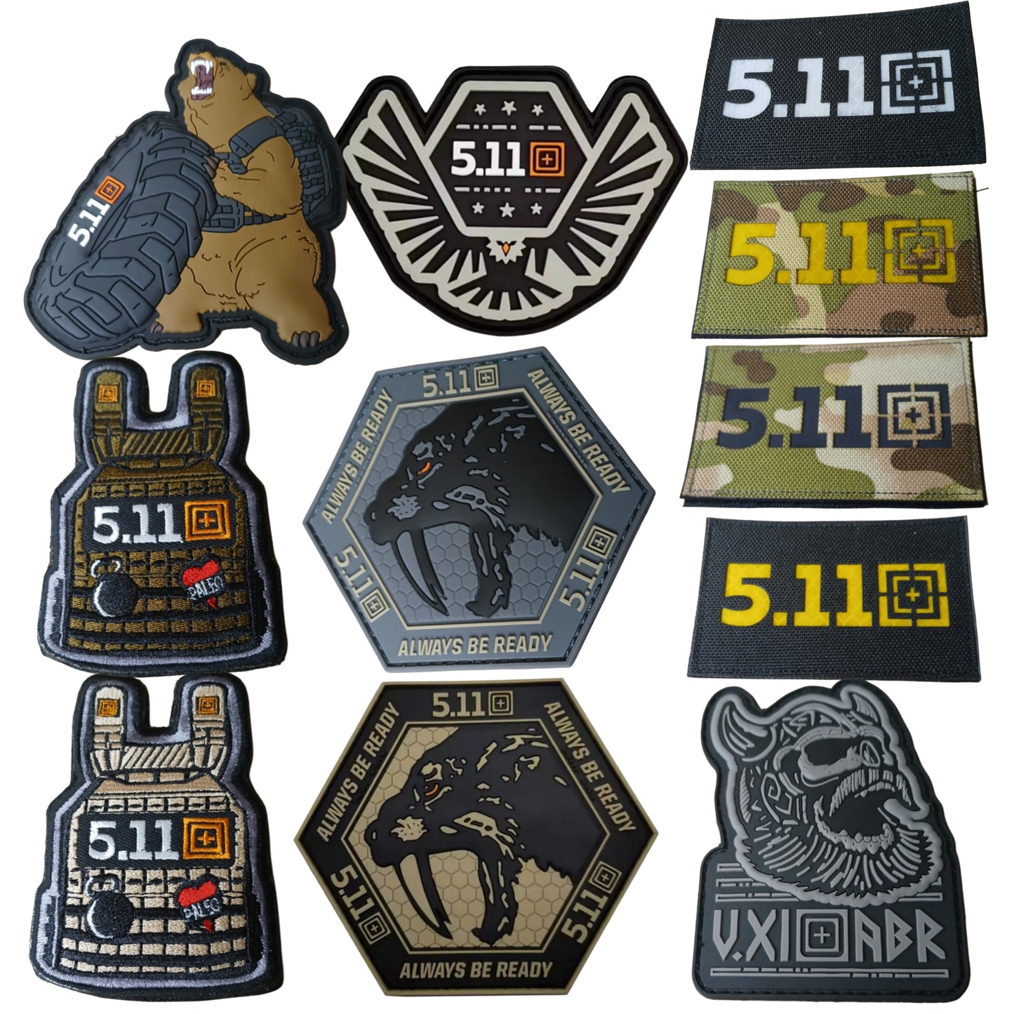 5.11 Tactical Velcro Patch Hook and Loop Morale Nadge 511